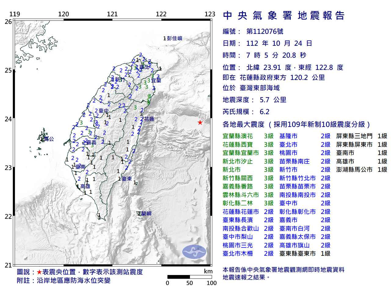 好大一震!國家級警報響 24日上午7點5分發生規模6.2地震 - 早安台灣新聞 | Morning Taiwan News