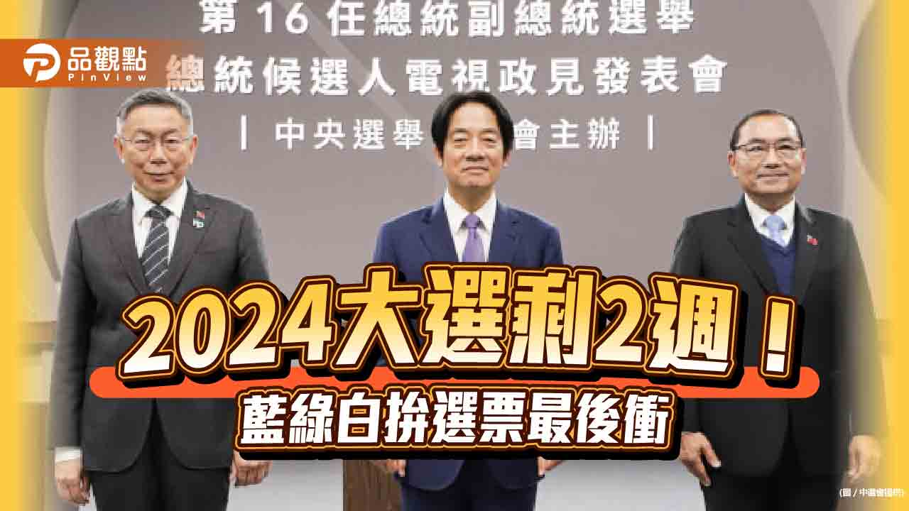 2024總統大選2週衝刺期！侯友宜網路節目爆英文考7分-柯文哲批賴「裝可愛」賴清德彰化拉小雞