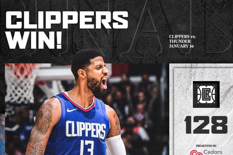 影/《NBA》「PG」本季新高38分 快艇送西區老二雷霆二連敗 - 早安台灣新聞 | Morning Taiwan News