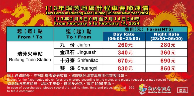春節加收30元！新北計程車提前公告收費調整 旅客須知事項曝光 - 早安台灣新聞 | Morning Taiwan News