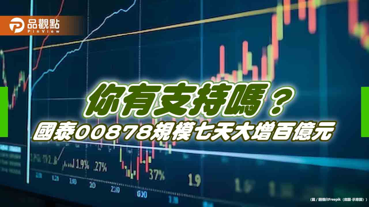 「國民etf」00878七天吸金破百億！今年規模上看3000億　27日除息受矚目　