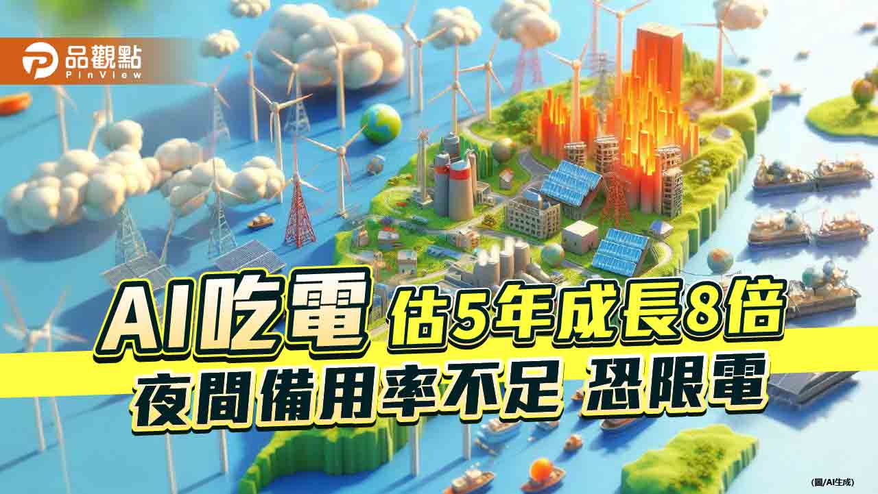 ai吃電-估5年成長8倍-夜間備用率不足-恐限電