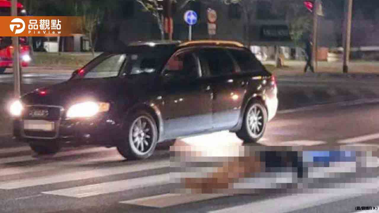 驚！靈車車門突開「遺體滾落馬路」嚇壞路人