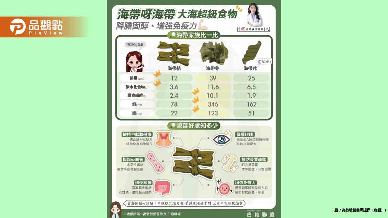 海帶呀海帶大海裡的超級食物-你最愛吃哪種？