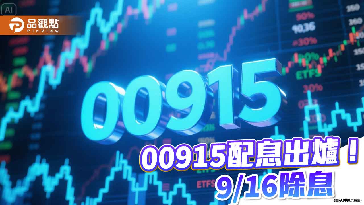 00915配息升至029元！年化配息率5.2％　這天入帳