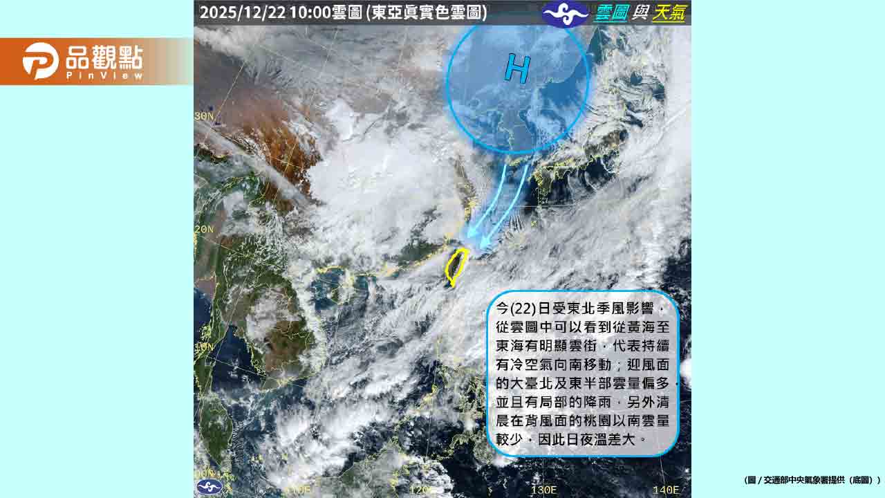 聖誕節濕濕冷冷！冷氣團明起強襲探9度-全台轉雨
