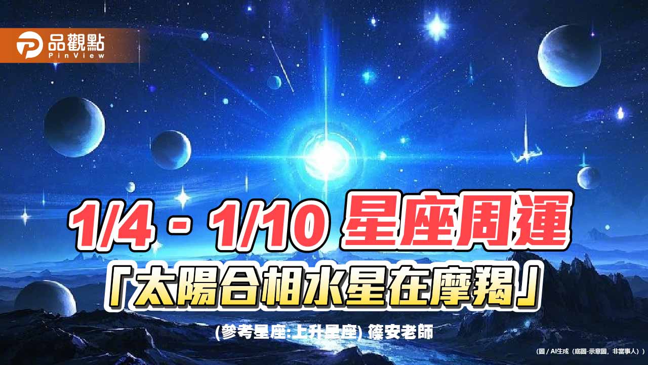 1/4–1/10-星座週運-太陽合相水星在摩羯