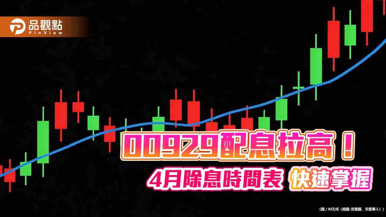 00929配息再升至013元！年化殖利率8.2％　想領息最晚這天買